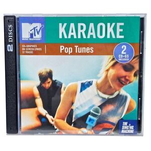 Singing Machine MTV Karaoke Pop Tunes 2 CD+G‎ Set 32 Tracks Britney Spears Y2K
